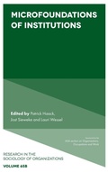Cover: Microfoundations of Institutions - Emerald Publishing Limited