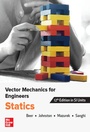 Cover: VECTOR MECHANICS FOR ENGINEERS: STATICS, SI - McGraw-Hill Education (Asia)