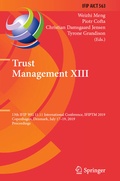 Cover: Trust Management XIII - Springer