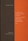 Cover: De iustitia et iure caeterisque virtutibus cardinalibus. &Uuml;ber die Gerechtigkeit und das Recht und die &uuml;brigen Kardinaltugenden. Teil I - frommann-holzboog