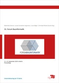 Cover: 31. Forum Bauinformatik - Universit&auml;tsverlag der TU Berlin