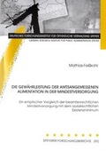 Cover: Die Gew&auml;hrleistung der amtsangemessenen Alimentation in der Mindestversorgung - Deutsches Forschungsinstitut f&uuml;r &ouml;ffentliche Verwaltung Speyer