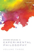 Cover: Oxford Studies in Experimental Philosophy Volume 3 - Oxford University Press