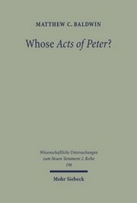 Abbildung von: Whose Acts of Peter? - Mohr Siebeck