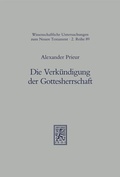 Cover: Die Verk&uuml;ndigung der Gottesherrschaft - Mohr Siebeck
