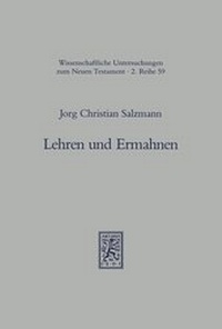 Abbildung von: Lehren und Ermahnen - Mohr Siebeck