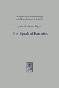 Cover: The Epistle of Barnabas - Mohr Siebeck