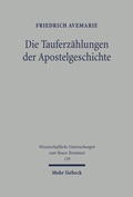 Cover: Die Tauferz&auml;hlungen der Apostelgeschichte - Mohr Siebeck