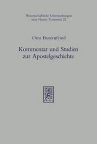 Abbildung von: Kommentar und Studien zur Apostelgeschichte - Mohr Siebeck