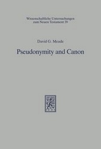 Abbildung von: Pseudonymity and Canon - Mohr Siebeck