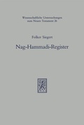 Cover: Nag-Hammadi-Register - Mohr Siebeck