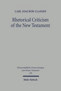 Abbildung von: Rhetorical Criticism of the New Testament - Mohr Siebeck