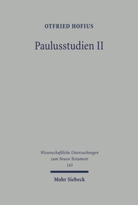 Enlarge image Cover: Paulusstudien - Mohr Siebeck