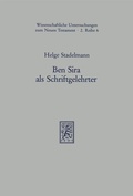 Cover: Ben Sira als Schriftgelehrter - Mohr Siebeck