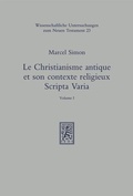 Cover: Le christianisme antique et son contexte religieux - Mohr Siebeck