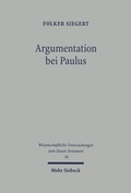 Cover: Argumentation bei Paulus gezeigt an R&ouml;m 9-11 - Mohr Siebeck