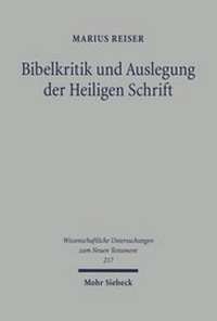 Abbildung von: Bibelkritik und Auslegung der Heiligen Schrift - Mohr Siebeck