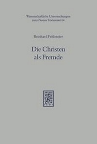 Abbildung von: Die Christen als Fremde - Mohr Siebeck