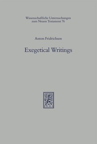 Enlarge image Cover: Exegetical Writings - Mohr Siebeck