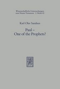 Abbildung von: Paul - One of the Prophets? - Mohr Siebeck