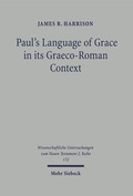 Cover: Paul's Language of Grace in its Graeco-Roman Context - Mohr Siebeck