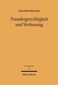 Cover: Transfergerechtigkeit und Verfassung - Mohr Siebeck