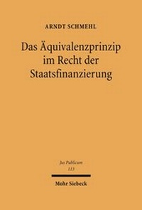 Abbildung von: Das AEquivalenzprinzip im Recht der Staatsfinanzierung - Mohr Siebeck