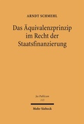 Bild: Das &Auml;quivalenzprinzip im Recht der Staatsfinanzierung - Mohr Siebeck