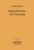 Cover: Kulturelle Rechte und Verfassung - Mohr Siebeck