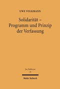 Cover: Solidarit&auml;t - Programm und Prinzip der Verfassung - Mohr Siebeck
