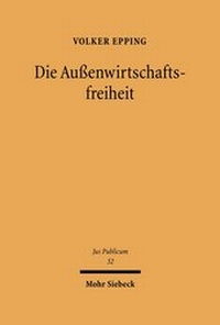 Abbildung von: Aussenwirtschaftsfreiheit - Mohr Siebeck