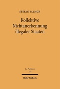 Cover: Kollektive Nichtanerkennung illegaler Staaten - Mohr Siebeck