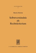 Cover: Selbstverst&auml;ndnis als Rechtskriterium - Mohr Siebeck