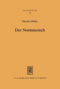 Abbildung von: Der Normmensch - Mohr Siebeck