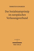 Cover: Das Sozialstaatsprinzip im Europ&auml;ischen Verfassungsverbund - Mohr Siebeck