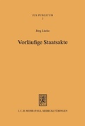 Cover: Vorl&auml;ufige Staatsakte - Mohr Siebeck