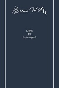 Abbildung von: Max Weber-Gesamtausgabe - Mohr Siebeck