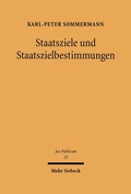 Cover: Staatsziele und Staatszielbestimmungen - Mohr Siebeck