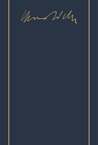 Bild: Max Weber-Gesamtausgabe - Mohr Siebeck