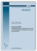 Cover: Dezentrale MSR - Fraunhofer IRB Verlag