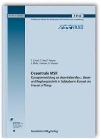 Enlarge image Cover: Dezentrale MSR - Fraunhofer IRB Verlag