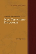 Cover: Analyzing and Translating New Testament Discourse - Fontes Press