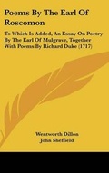Cover: Poems by the Earl of Roscomon - Kessinger Publishing
