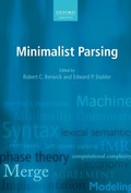 Cover: Minimalist Parsing - OUP eBook