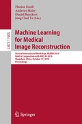 Cover: Machine Learning for Medical Image Reconstruction - Springer