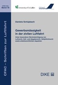Cover: Gewerbsm&auml;ssigkeit in der zivilen Luftfahrt - Dike Verlag Z&uuml;rich