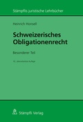 Cover: Schweizerisches Obligationenrecht. Besonderer Teil - St&auml;mpfli Verlag AG