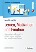 Cover: Lernen, Motivation und Emotion - Springer