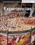 Cover: Experiencias, Annotated Instructor's Edition - Wiley