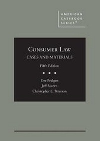 Abbildung von: Consumer Law - West Academic Press